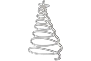 GEMINI_MALLL Gemini_mall® Cutting Dies, Christmas Tree Cutting Dies Metal Embossing Stencil For Scrapbooking Album Paper Card Art Craft Decor (Christmas Tree Cutting Dies)