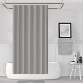 Zethome Jackline Bathroom Shower Curtain 0010 Gray Double Wing 2x120x200