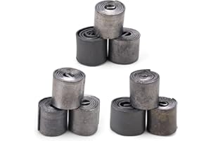 DIYCUT 9 Volumes Plomb Peche, Bande de Feuille de Plomb, 3 Tailles Différentes Moule Rouleau Plomb, Plomb Equilibrage pour la Pêche au Champ, la Pêche en Mer