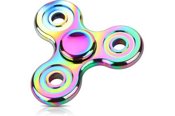 Coolden Hand Spinner EDC Jouet Hand Fidget Toys Durable High Speed Stainless Steel Bearing 2-5 Min Spins Brass Material Finger Gyro Anti Stress Relief Focus Jouet pour Adultes Enfants Coloré