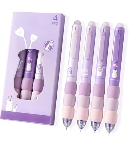 TaleMoon 9 Penne Gel Cancellabili, Inchiostro Gel Cancellabile,Penna Cancellabile con Animali 0.6mm,Colori Assortiti e Design di Animali, Inchiostro Blu,Gadget Compleanno Bambini