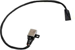 Gintai DC In Power Jack DC Dock DC Jack DC Port Socket Charging Port Cable for Dell Ins-piron 15 5000 5565 5566 5567 5570 17 5765 5767 BAL30 P32E P66F 0R6RKM DC30100YN00 DC30100ZM00 19cm