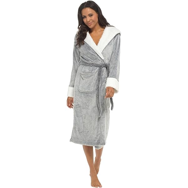 Peignoir Pour Femmes, Peignoir En Flanelle En Automne Et En Hiver