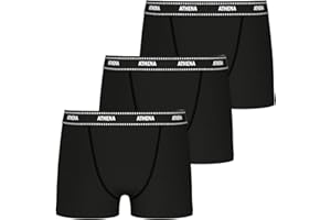 Athena - Lot de 3 Boxers Garçon My Petit Prix – Maintien et Confort - Coton Stretch Respirant - Label Oeko-TEX® Standard 100