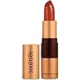 SoulTree Ayurvedic Lipstick - Rich Earth 777, 4gm | Creamy Texture | Enriched with Organic Ghee & Almond Oil | Moistured & Nourished Lips | 4gm
