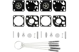 ZAMDOE KRX-1 Carburetor Repair Kit Replaces for Ruixing for TITAN TTL688 for Homelite for Poulan 26cc 30cc Trimmer Blower Carburetor, for Ryobi RCS3335 Chainsaw RBL30MVB Blower