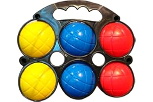 BLUE SKY - 6 Bolas de Petanca - Juego de Habilidad y Aire Libre - 048054 - Multicolor - Plástico - 7 cm - Juguete Infantil - Juego de Aire Libre - A Partir de 3 años