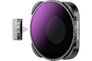 NEEWER Variabelt ND64-512-filter kompatibelt med GoPro 9 10 11 12 13, ND-filter med 5-9 steg, multibelagt optiskt HD-glas, sl