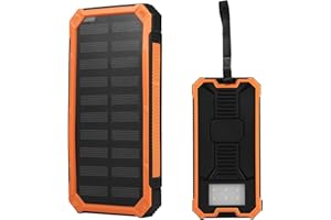 GOTOTOP Solar Power Bank 20000 mAh with USB-C PD Quick Charge External Charger Portable for Camping and Outdoor Without Orange