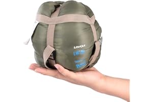 Lixada Sac de Couchage Camping Voyage Randonnée Multifonction Ultra Léger Enveloppe Extérieure Sac de Couchage avec Sac de Compression