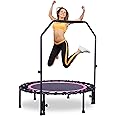DAYONG 40" Fitness Trampoline with Adjustable Foam Handle.Portable Trampoline Bounce Workout Indoor/outdoor.Silent Trampoline Workout Max Load 150KG