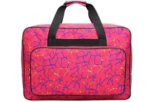 Venus Valink Machine à Coudre Sac, Grande Capacité Voyage Sac Fourre-Tout, à Sacs de Rangement, Couture Agenda, Multifonctionnel Outils Main à Transport Étuis Travaux D'Aiguille à - rose, S/38x18x25cm