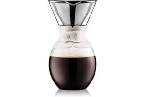 Bodum - 11593-913S - POUR OVER - Cafetière, filtre permanent maille inox, 12 tasses - 1.5 l