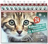 Image de 24 Weihnachtsgrüße für Katzenfreunde: Kartenaufsteller