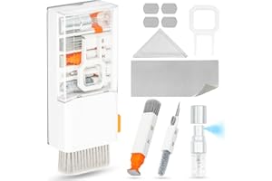 walrfid Kit di pulizia per schermo del computer portatile, per airpods Pro, MacBook, iPad, iPhone, elettronica, airpod, pennello, strumento per la pulizia di PC, TV, computer, cuffie con schermi