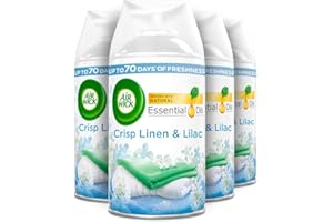 AIRWICK Air Wick Freshmatic Max Air Freshener Refill, 250 ml - Crisp Linen and Lilac, Pack of 4