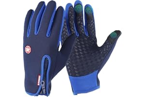 RooRuns Winter Gloves, Lightweight Touchscreen Gloves Thermal Gloves, Non Slip Cycling Gloves Driving Gloves Running Gloves Waterproof Gloves For Men Women