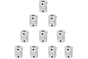 TUZUK 10PCS Acoplamientos flexibles de 5 mm a 8 mm Acoplador de eje NEMA 17 para Creality CR-10 CR-10S S4 S5 Makerbot RepRap Prusa i3 impresora 3D o máquina CNC