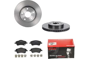 2 Bremsscheiben belüftet 273 mm + Bremsbeläge Vorne von Brembo Innenbelüftet (1420-55977) Bremsensatz Bremsanlage Bremsen-Kit,Bremsenset, Bremsscheiben, Bremsbeläge, Bremsen-Set, Beläge, Bremsbelag,