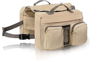 YOUTHINK Pet Dog Outdoor Backpack Travel Camping Hiking Saddle Side Bag for Medium Large Dog