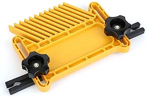 01 02 015 Scie à table Featherboard, Featherboards, Scie à ruban de routeur jaune 2Pcs pour clôture de scie à table Machine de gravure inversée Clôtures de routeur