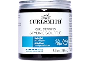 Curlsmith Curl Defining Styling Soufflé - Gel a tenuta forte per ricci, definizione, vegano e cruelty free (8 oz)