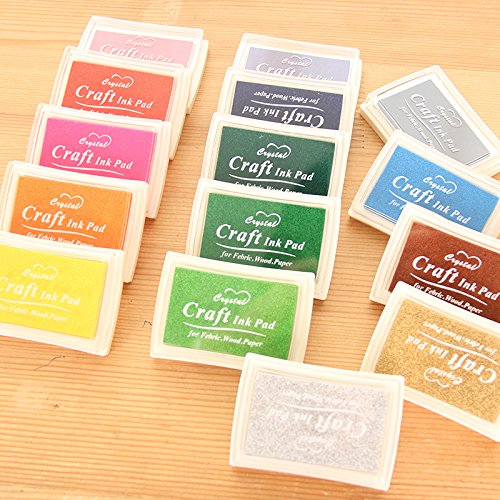 Franchen Stempelkissen Briefmarken für Papiermodelle Fingerabdruck Baum Hochzeit Gästebuch Anmeldung Bäume Inkpad Hochzeitszubehör Geburtstags Gastgeschenke (A+B) - 4