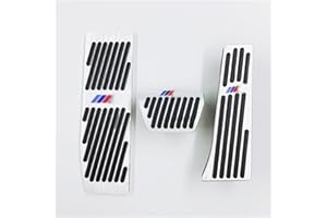 ZHHOOHAG FußStüTze Pedale Auto Styling Gaspedal Pedal Dekoration Bremspedalschutz for BMW X1 M3 E39 E46 E87 E84 E90 E91 E92 AT/MT Zubehör Auto Pedal (Color Name : AT-3PCS)