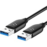 Rankie USB 3.0 Type A Male to Male Data Cable, 1.8 m, Black