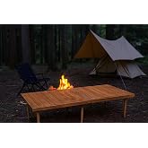 pratikoutdoor Katlanır Kamp, Piknik ve Bah&ccedil;e Masası 55x110 cm - Ceviz Renk