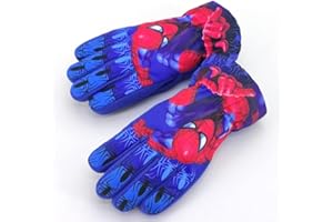 Guantes de Nieve de Spiderman para niños, Guantes de esquí de Invierno wopin-Spiderman, térmicos, Resistentes al Viento, Impermeables, para niños, Snowboard, Trineo, Ciclismo, esquí