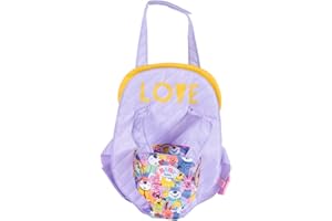 BABY BORN Zapf Creation Porte-Bébé pour Poupées Accessoires pour Poupée, Violet/Jaune