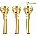 HJYDGJ Lot de 3 Accessoires Pour Instruments de Trompette en laiton 3C5C7C | Taille Instrument Accessoires Embout de Trompette