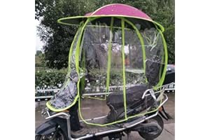 VOLGUT Universal Electric Motorcycle Sunshade Cover Fully Enclosed Motor Scooter Umbrella Waterproof Fold-Away Universal Mobility Scooter Canopy (Color : C)