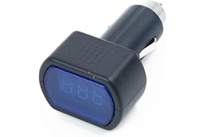 URPIZY DC 12V-24V LED Display Cigarette Lighter Car Battery Tester Voltage Voltmeter Voltage Gauge Monitor