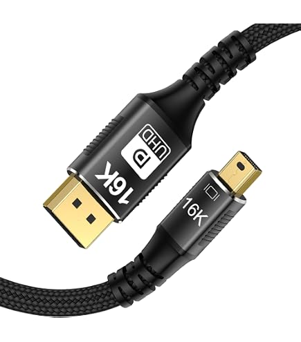 InLine Câble Mini DisplayPort Vers DisplayPort 0.5m Noir - Haute Résolution 4K Bi-directionnel
