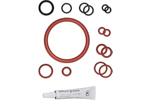 BREMERLUFT Lot de 15 joints toriques + 6 g de graisse de silicone diamant type 2 - Kit d'entretien - Joints toriques pour soupape de support, soupape d'écoulement, bec d'écoulement - Convient pour Philips Saeco