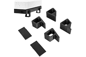 BORDSTRACT Lot De 4 Supports De Rehaussement pour Console De Jeu Version Horizontale : Accessoires Antidérapants Et Résistants à l'usure pour Consoles Xbox One, XboxOne Slim Et XboxOne X