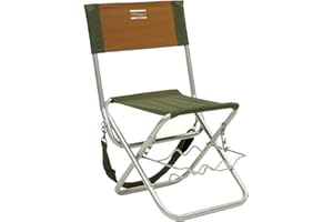 Shakespeare Chaise pliante avec support pour canne à pêche Marron/vert 100 kg