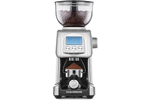 CASABREWS Tornado Burr Coffee Grinder, Electric Conical Burr Coffee Bean Grinder with 77 Settings, Intelligently Grinds from Espresso to French Press, Gift for Baristas and Coffee Lovers