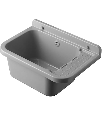 Lavabo en béton enduit effet granit dimensions 60 x 40 x 18 cm