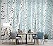 Produktbild Fototapete 3D Effekt Tapete Handgezeichnete Moderne Einfache Abstrakte Wald Betula Platyphylla Mauer Vliestapete 3D Wallpaper Moderne Wanddeko Wandbilder