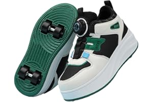 ENEN Zapatos con Ruedas Zapatillas con Ruedas para Niños y Niña, Exterior Zapatillas de Correr al Aire Libre de Patinaje sobre Ruedas Multifuncionales en Dos Estilo Callejero