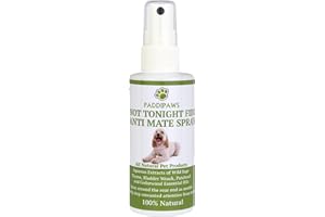 PADDIPAWS Not Tonight Fido Bitch Spray 100% Natural Anti-Mate Spray for Dogs Helps to discourage the unwanted attention from male dogs.