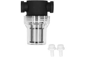 Deror Filtre à bière en ligne Home Brewing Hose Barb crépine en ligne 150 microns 100 mesh Filtration de l'eau et de la bière