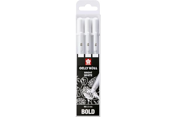 Sakura Gelly Roll 3 gelpennen 0,5 mm - wit