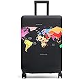 Youth Union Suitcase Cover 18-32 Inch Bamboo Charcoal Fiber Luggage Cover Polyester Clear Travel Luggage Trolley Case Cover Protector