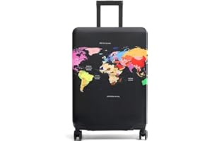 Youth Union Custodia Valigia 18-32 Pollici Fibra di Carbonio di Bambù Luggage Cover in Poliestere Trasparente Viaggio Luggage Trolley Case Cover Protector