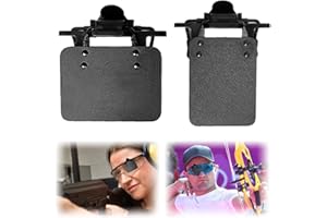 SKIKHN Shooting Glasses Patch, 2 Stück Shooting Patch für Brille 3X4cm, Zielhilfe Aufnäher für Schießbrillen, Bogenschießen Zielhilfe, Schießbrillen Blinders Zielhilfe für Sportschützen