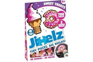 FAT BRAIN TOYS Jixelz 700 Piece Set Sweet Treats Pixelated Puzzle Art For Children, Suitable For Boys & Girls Aged 6 Years And Above